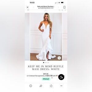 Bella and Bloom Boutique Keep Me In Mind Ruffle Maxi Dress